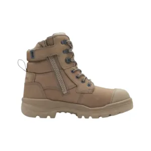 8063 Blundstone RotoFlex Steel Zip Sided Safety Boot Stone