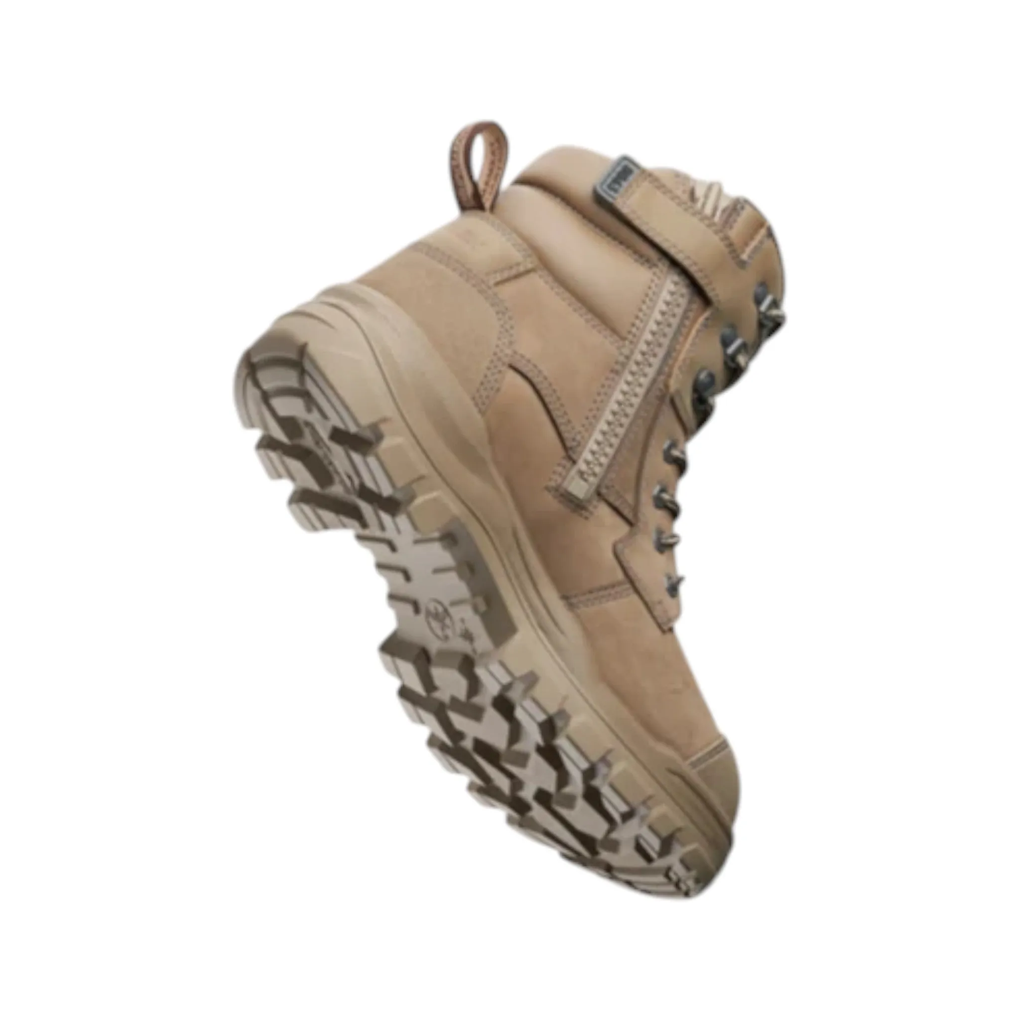 8063 Blundstone RotoFlex Steel Zip Sided Safety Boot Stone