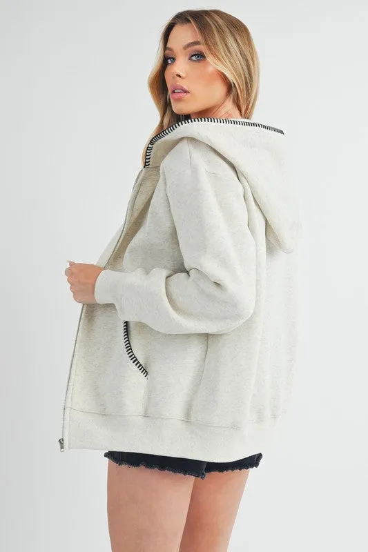 Aemi   Co Noel Full Zip Hoodie Jacket