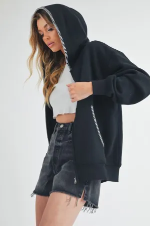 Aemi   Co Noel Full Zip Hoodie Jacket