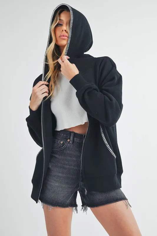 Aemi   Co Noel Full Zip Hoodie Jacket