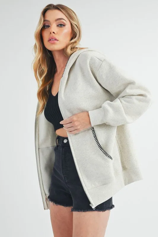 Aemi   Co Noel Full Zip Hoodie Jacket