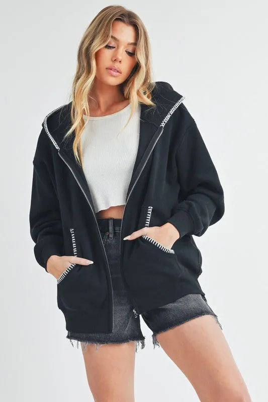 Aemi   Co Noel Full Zip Hoodie Jacket