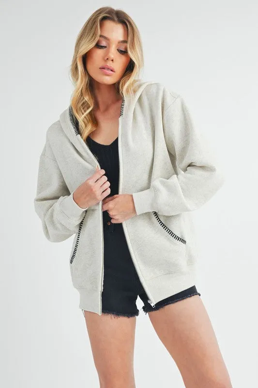 Aemi   Co Noel Full Zip Hoodie Jacket
