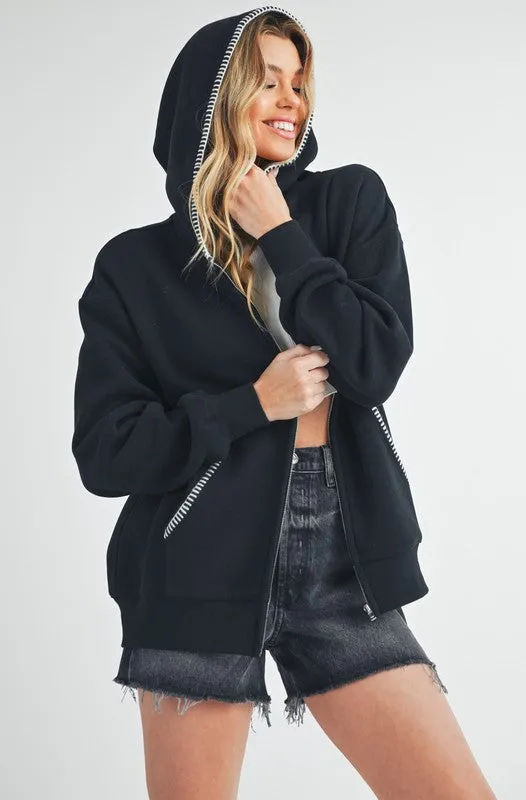 Aemi   Co Noel Full Zip Hoodie Jacket