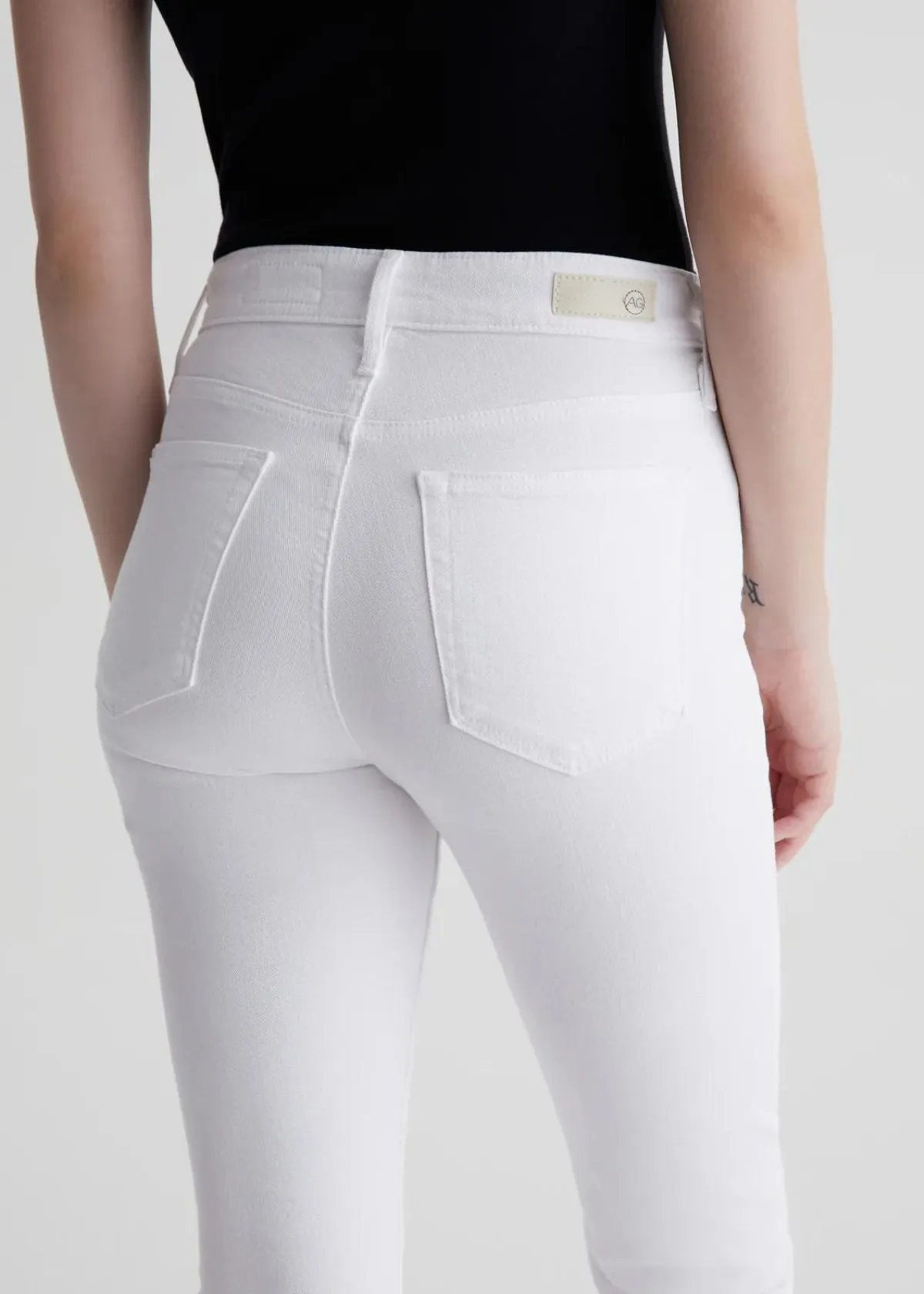 AG Farrah Boot Crop Jean - Modern White