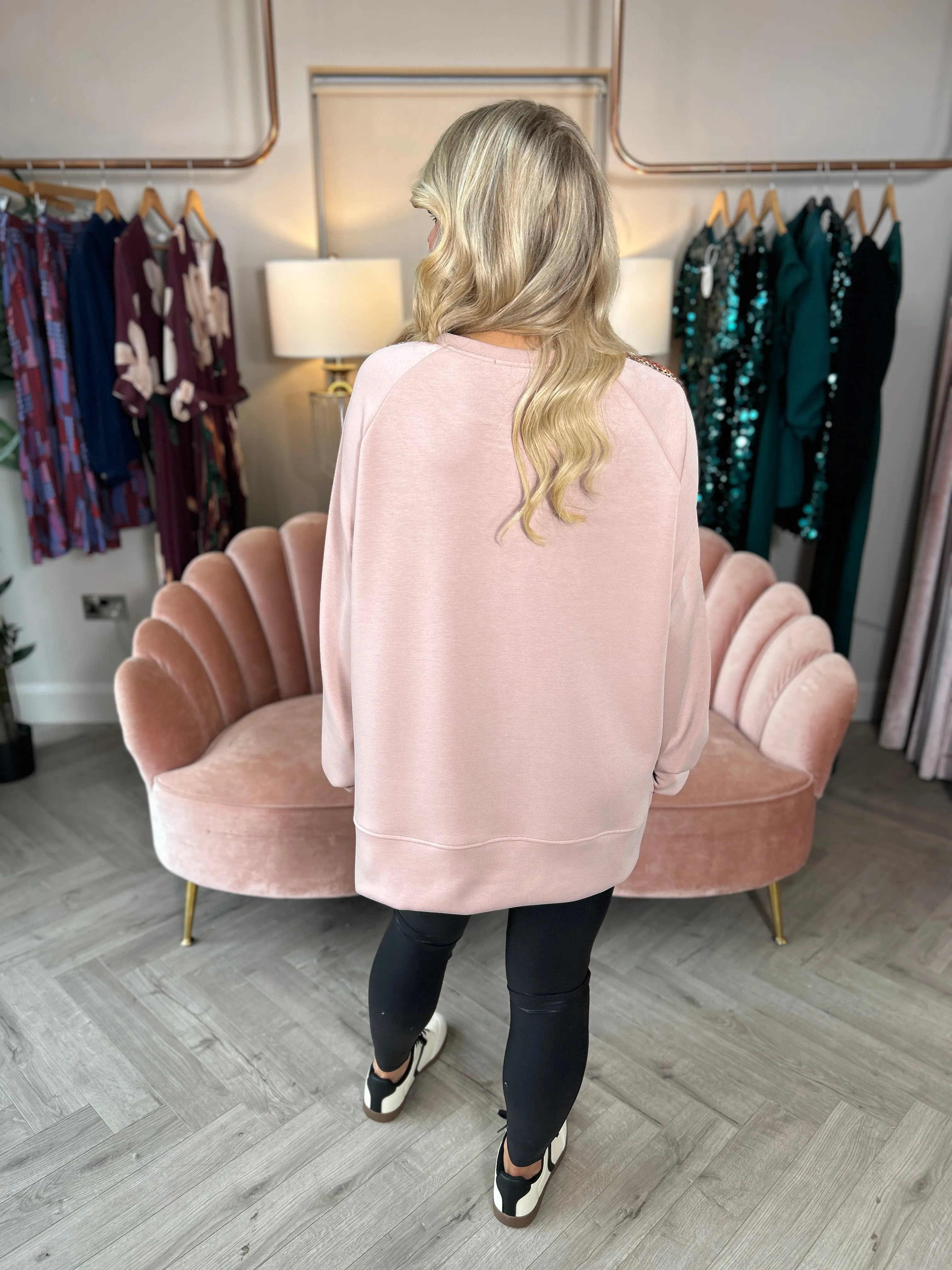 Amay Sweater Dusky Pink