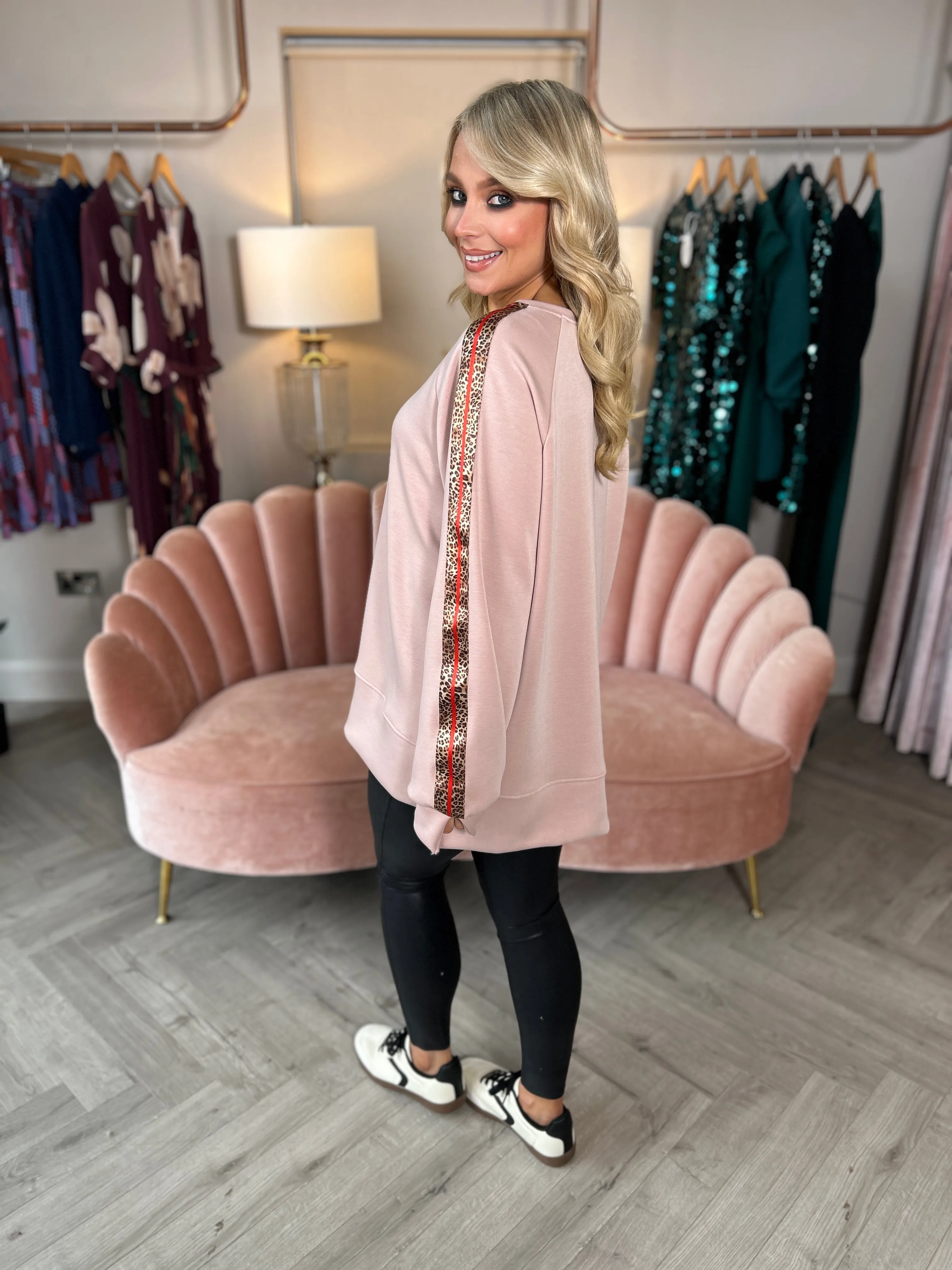 Amay Sweater Dusky Pink