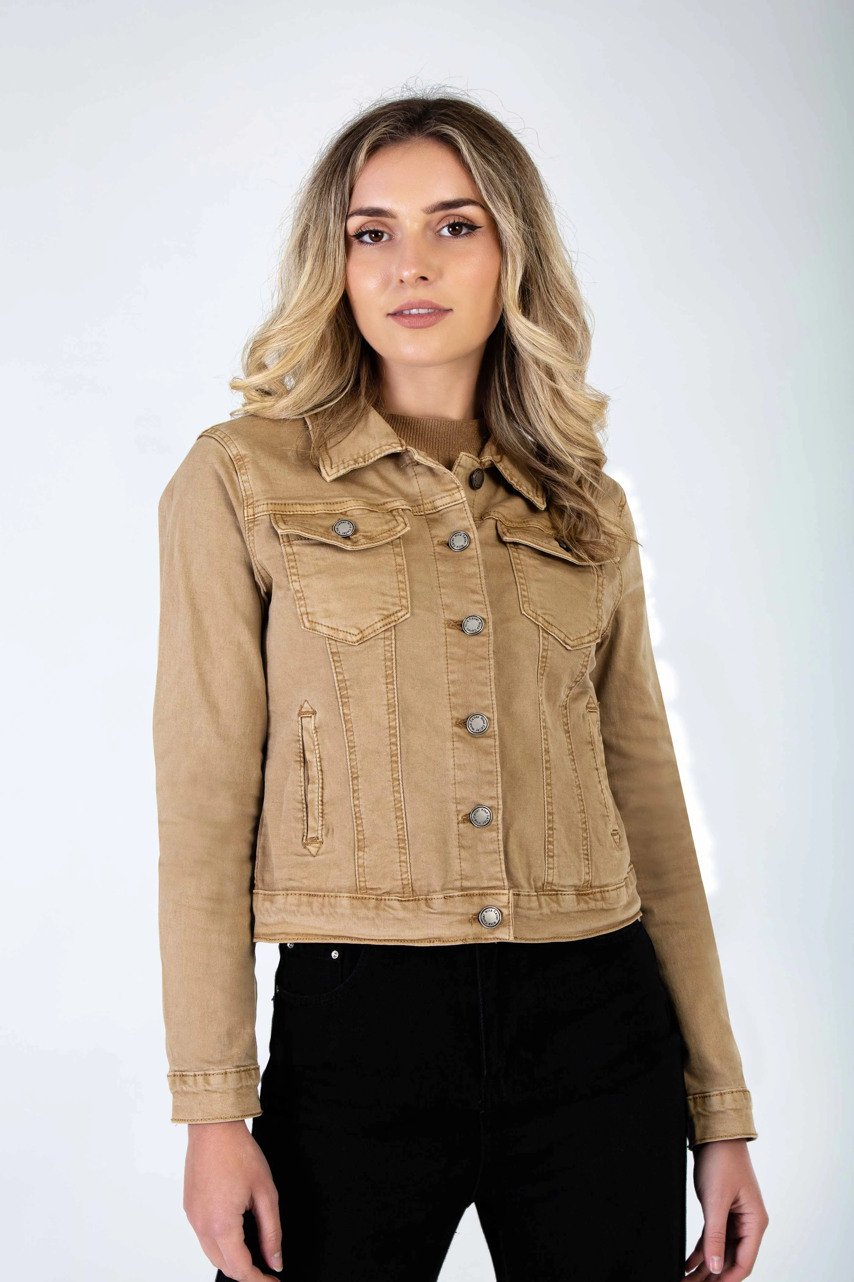 Beige Denim Jacket