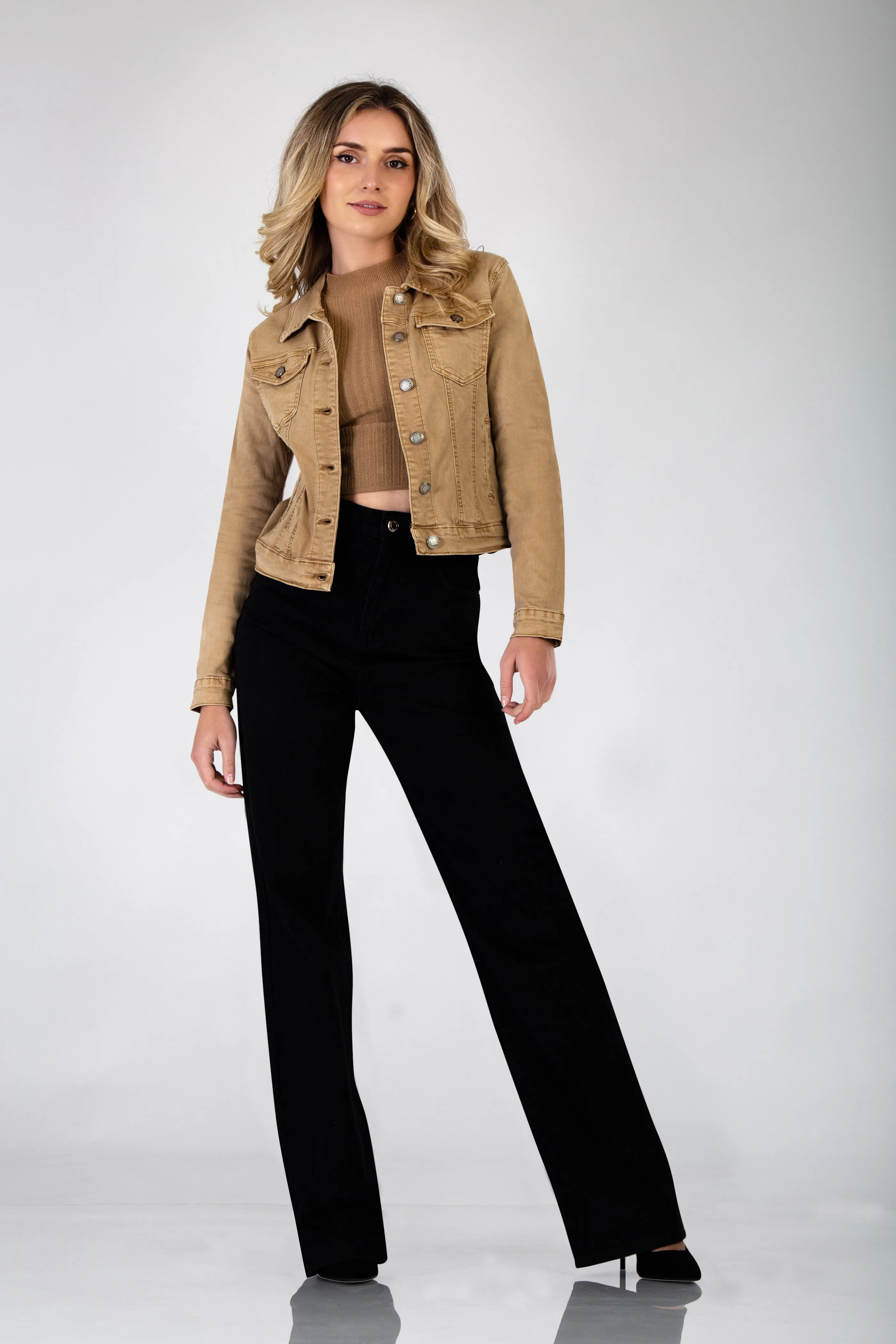 Beige Denim Jacket