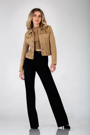 Beige Denim Jacket