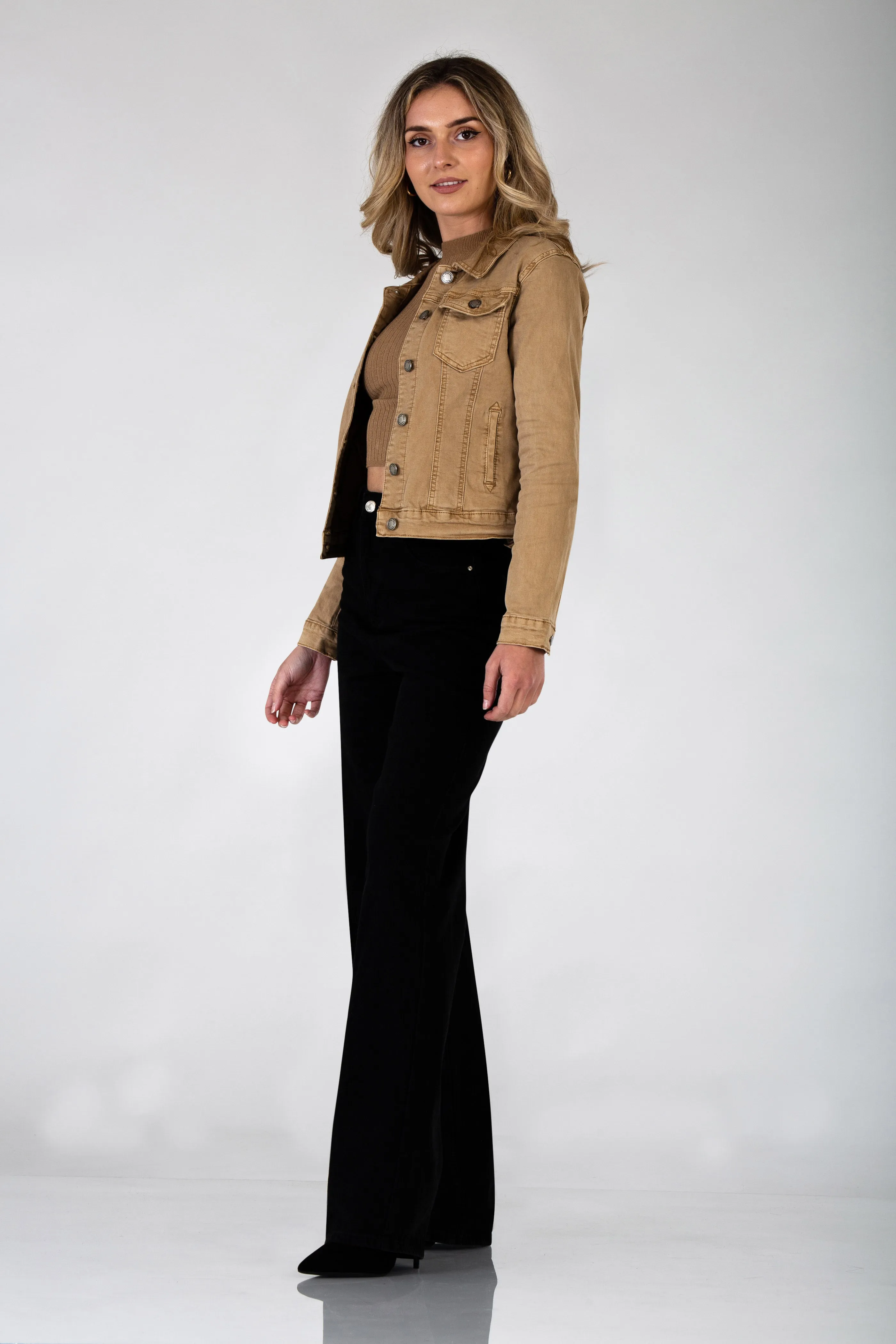 Beige Denim Jacket