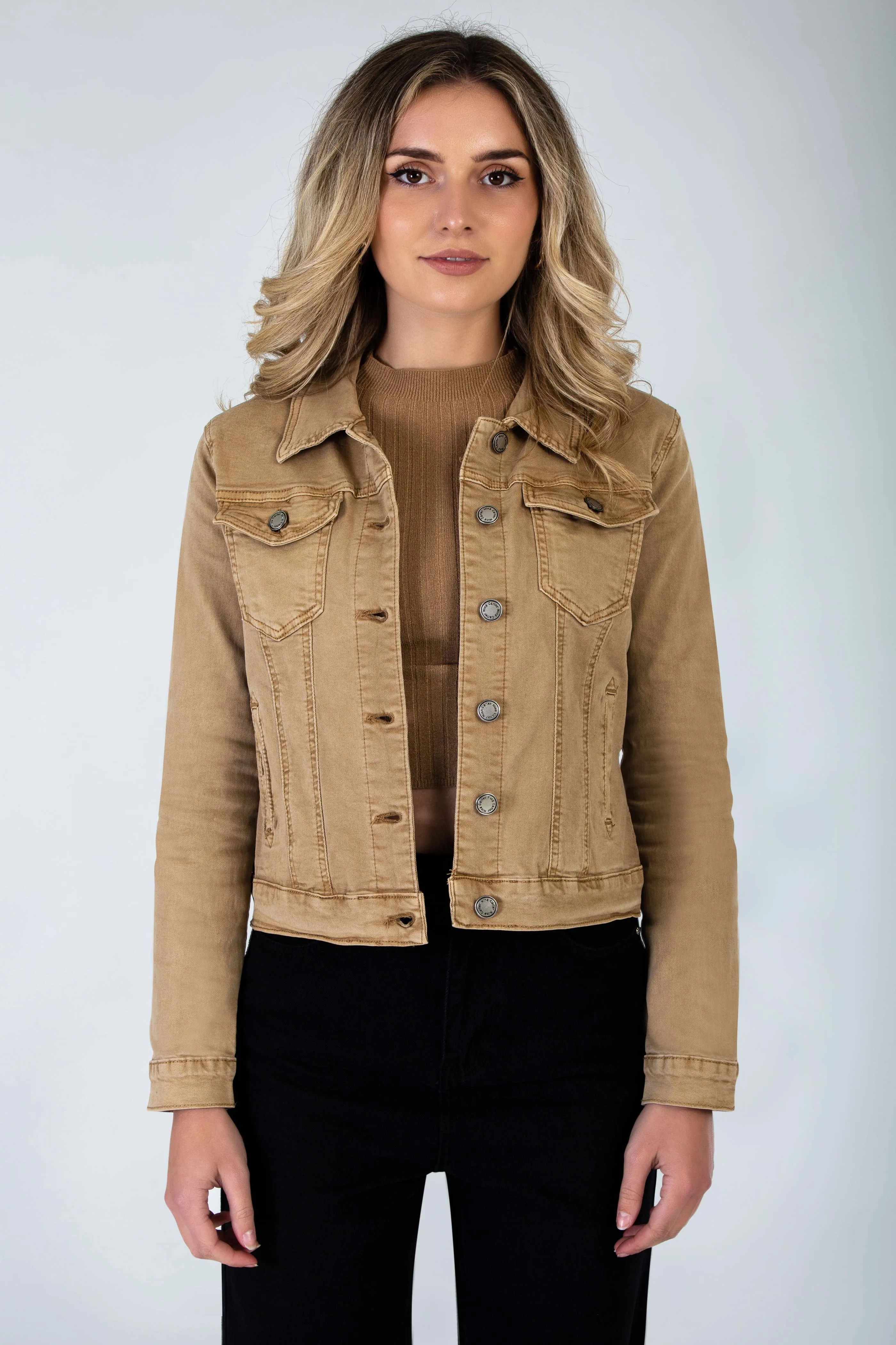 Beige Denim Jacket