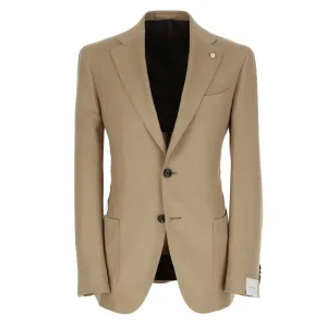 Beige Silk-Cashmere Contemporary Dream Fit Sport Jacket - Luigi Bianchi