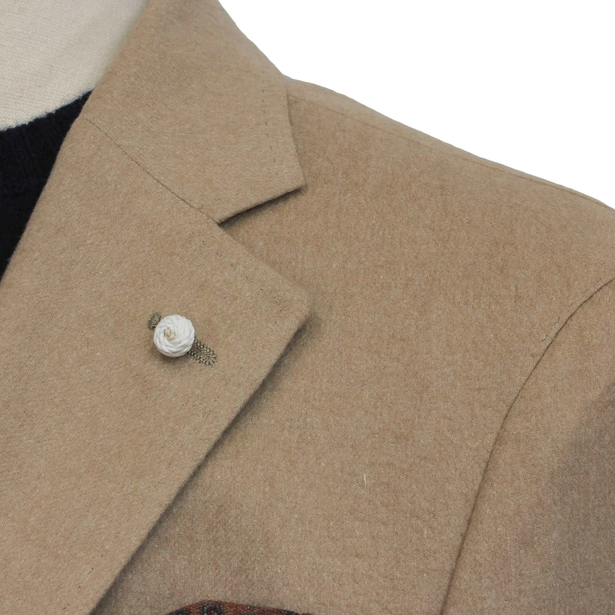 Beige Silk-Cashmere Contemporary Dream Fit Sport Jacket - Luigi Bianchi