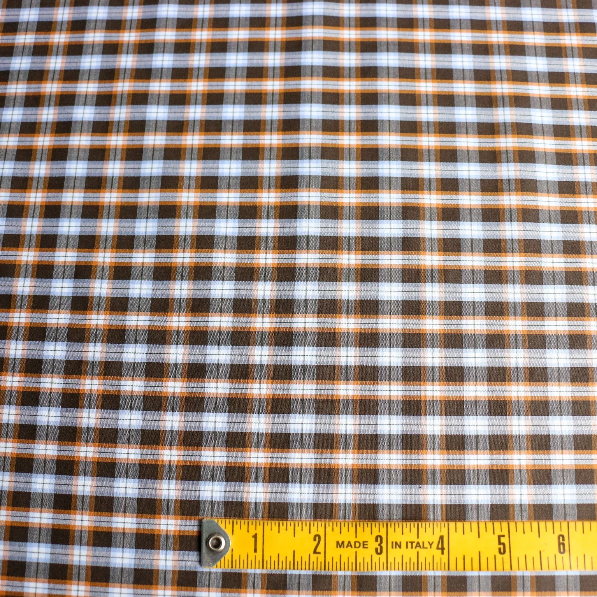 Bianca Brown Check Shirting