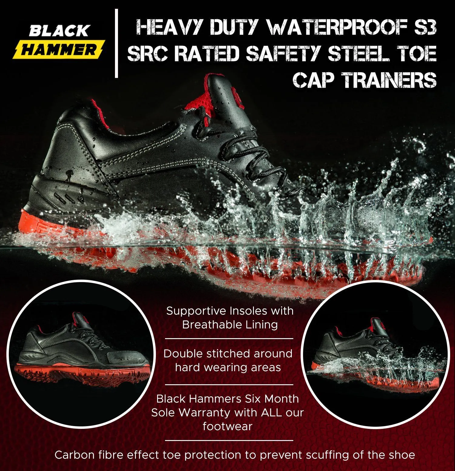 Black Hammer - 7007 Safety Trainers