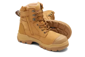 Blundstone Unisex Rotoflex Zip Safety Boot Wheat 9060