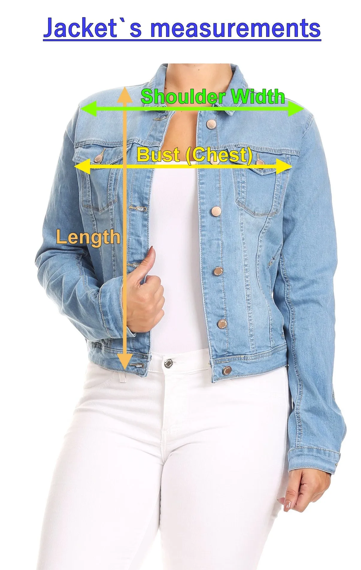 Boyfriend Premium Denim Jackets Long Sleeve Jean Coats (JACKET-WA18)