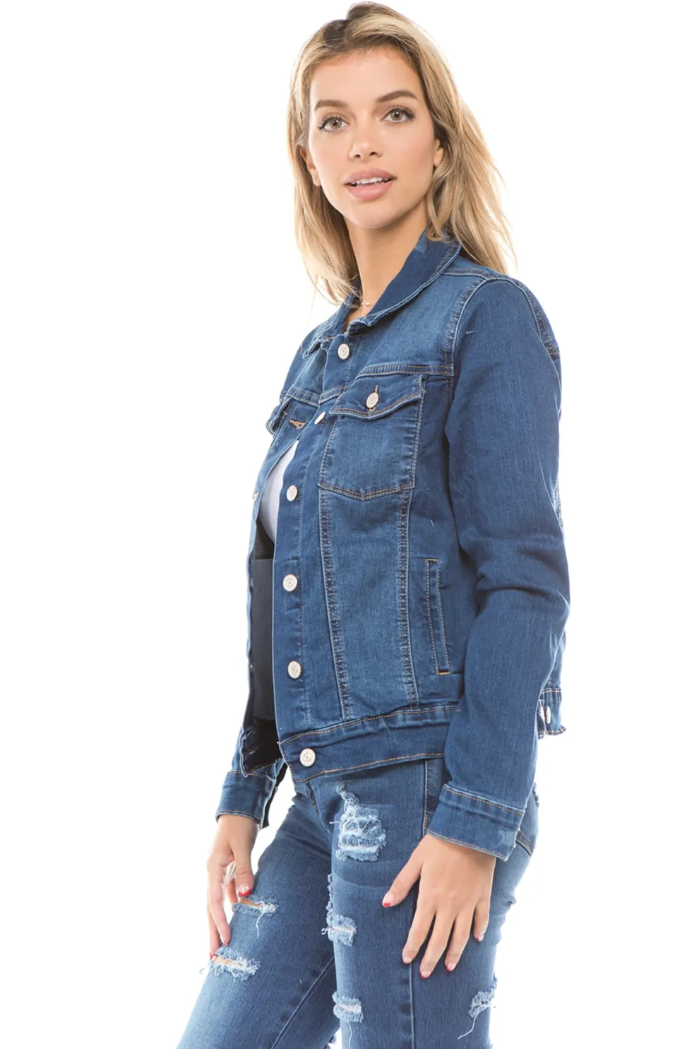 Boyfriend Premium Denim Jackets Long Sleeve Jean Coats (JACKET-WA18)