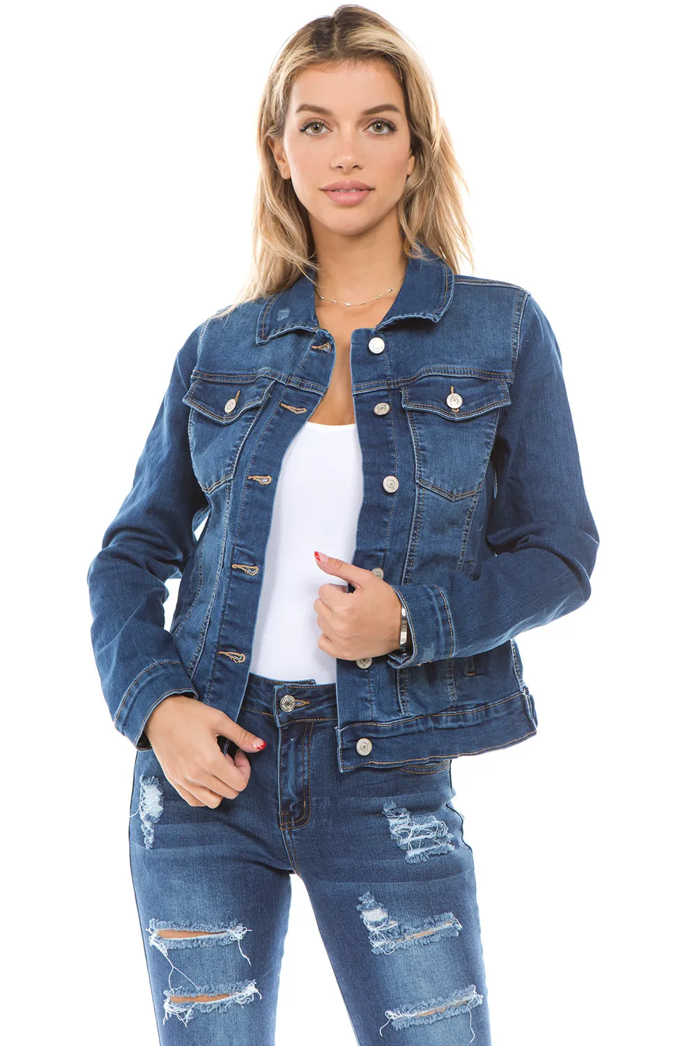 Boyfriend Premium Denim Jackets Long Sleeve Jean Coats (JACKET-WA18)