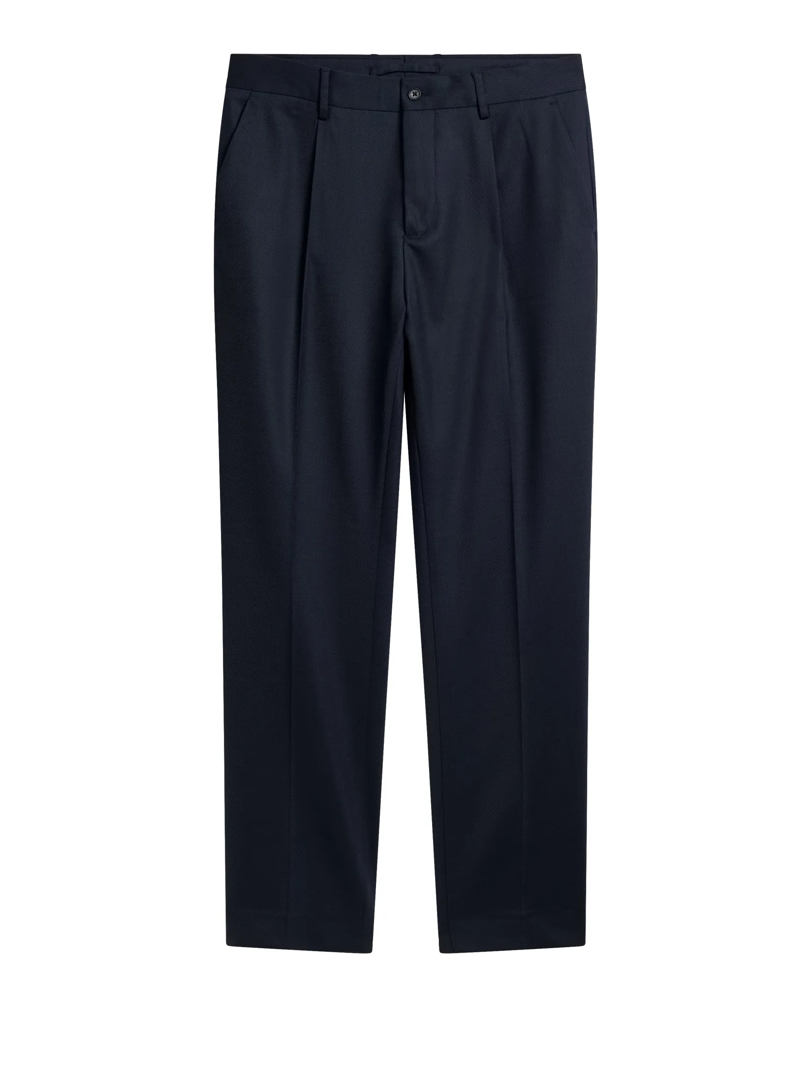 Cato Pleated Twill Pants / JL Navy