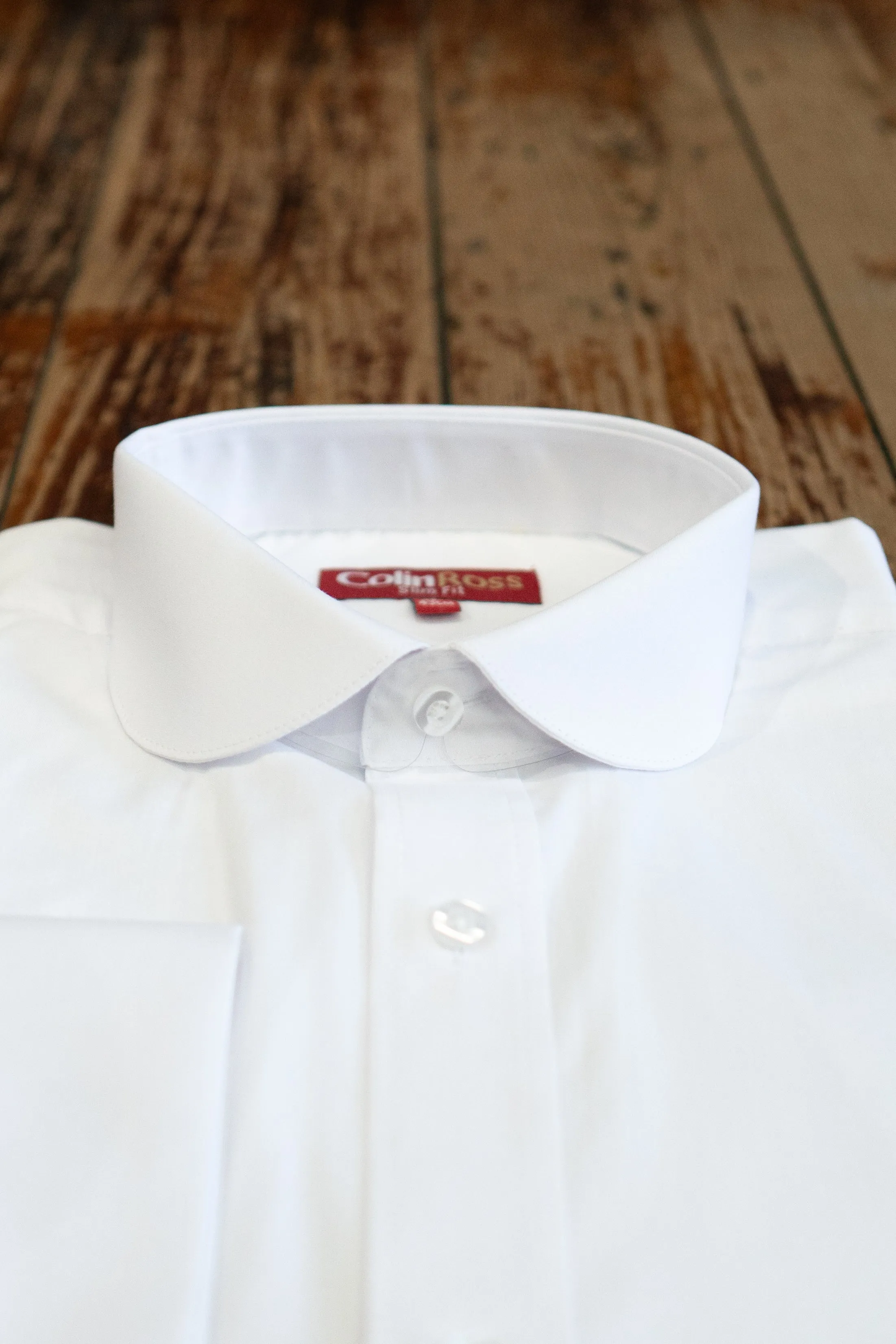 Colin Ross Penny Collar White Shirt