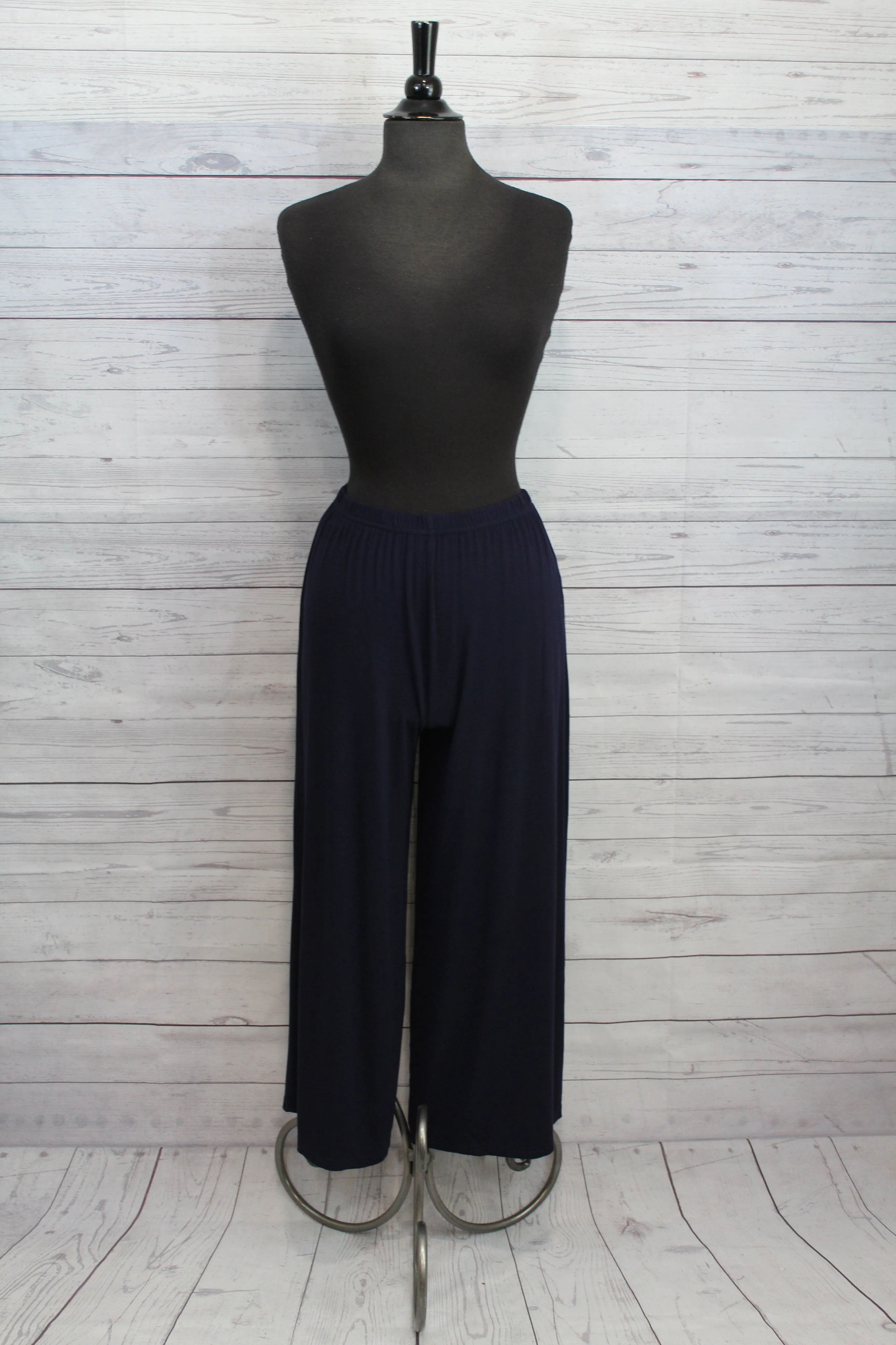 Cut Loose Rayon Jersey - Cropped Pants