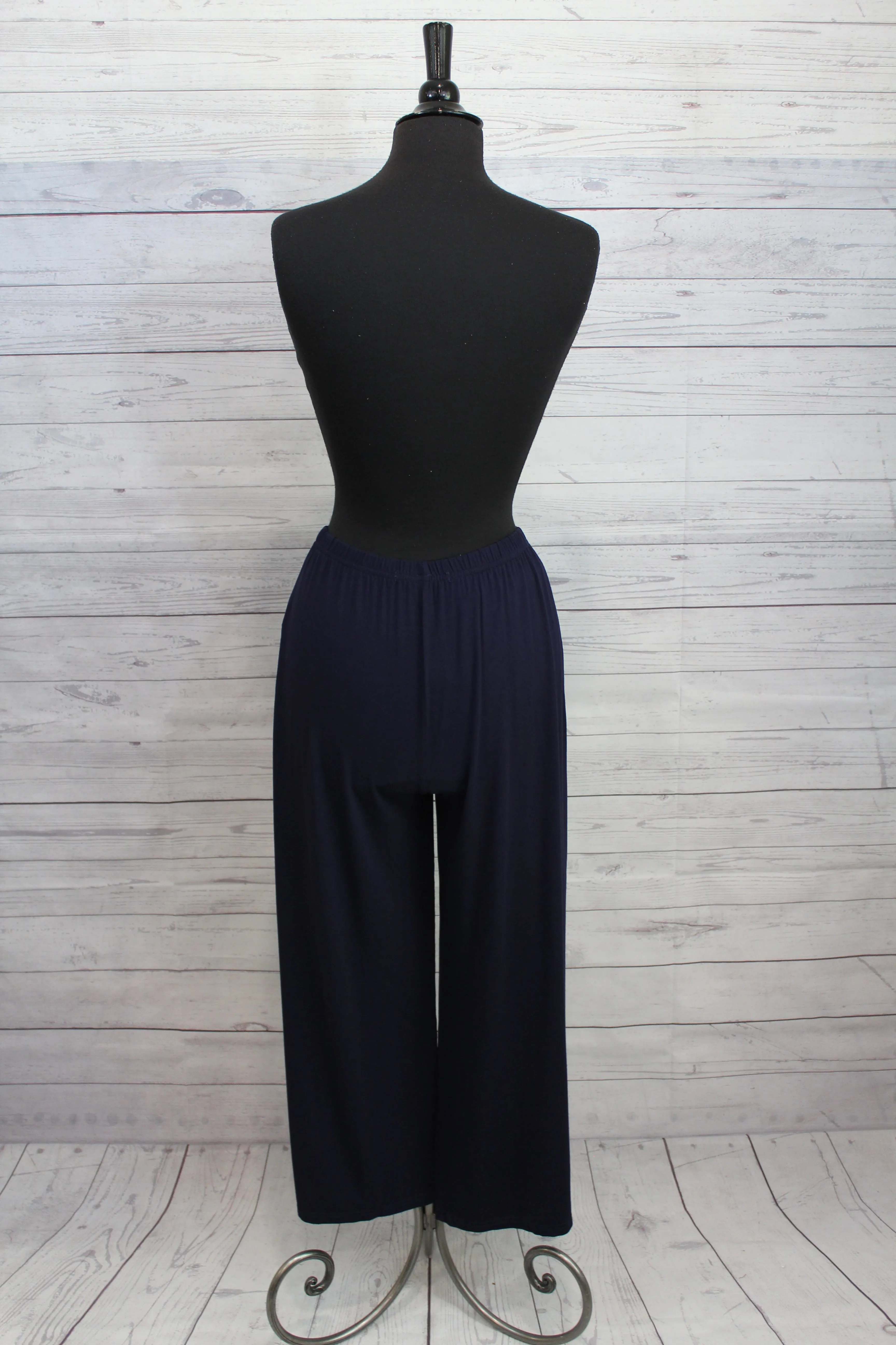 Cut Loose Rayon Jersey - Cropped Pants