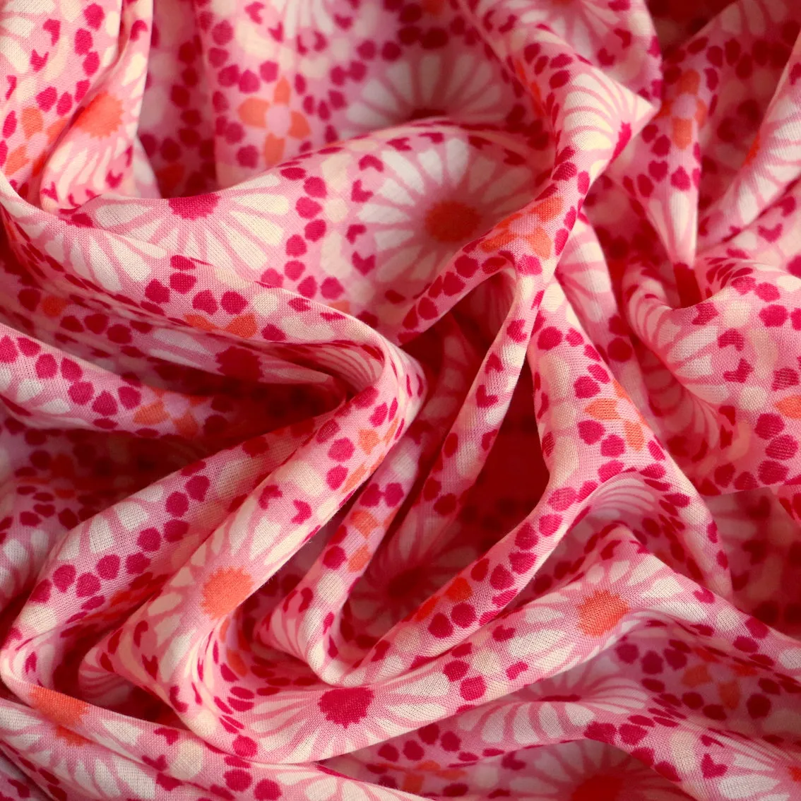 Daisy Club Pink Cotton Voile