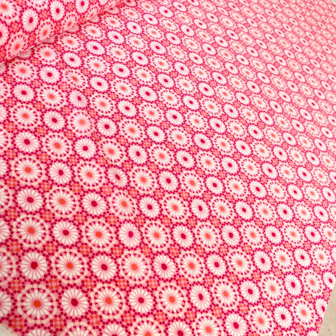 Daisy Club Pink Cotton Voile