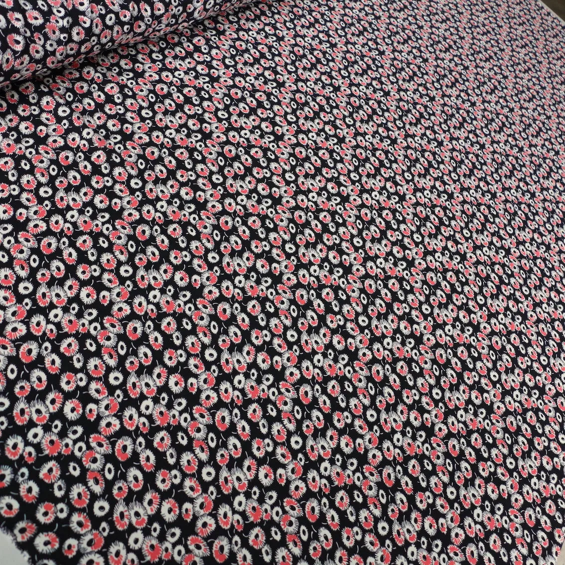 Daisy Nero Silk Crepe De Chine