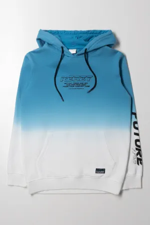 Dip Dye Hoodie Blue