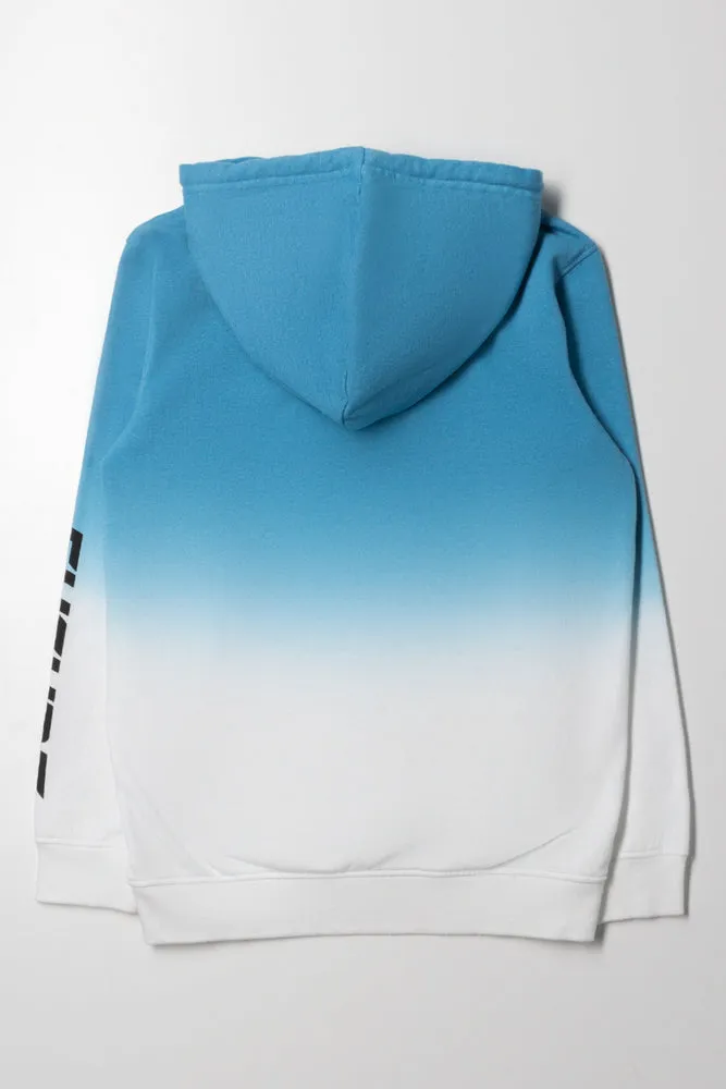 Dip Dye Hoodie Blue