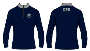 Dumont Police Sublimated Quarter Zip - Navy (Design 1)