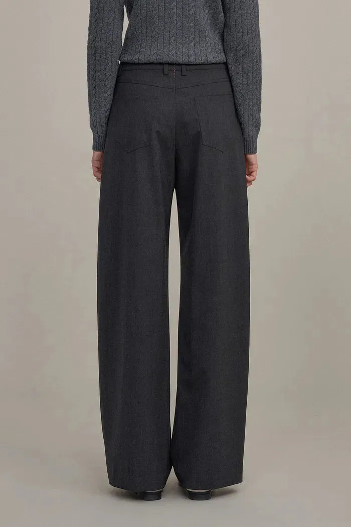 Elena Casual Trousers in Fine Wool