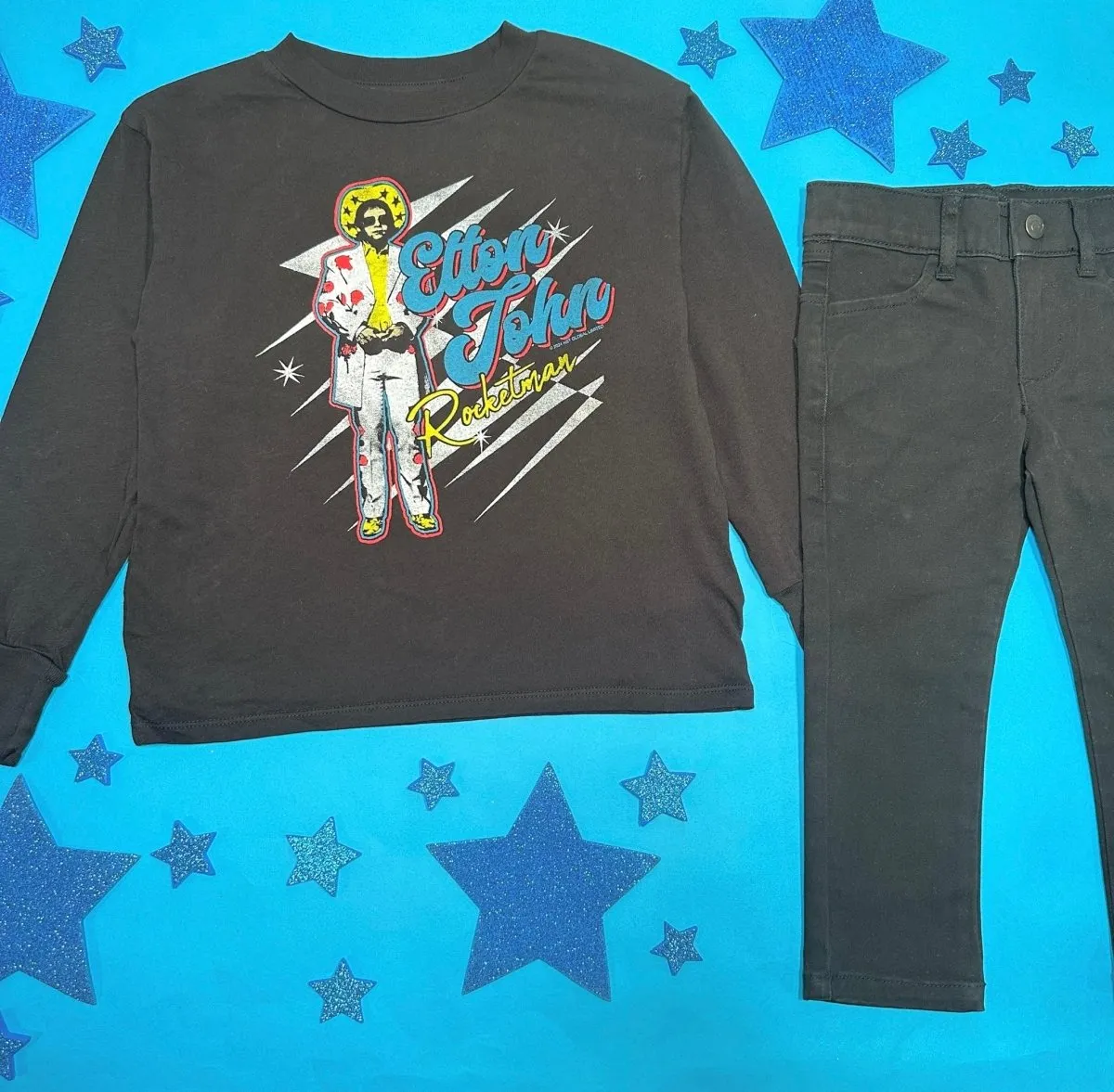 ELTON JOHN ROCKET MAN LONG SLEEVE TSHIRT