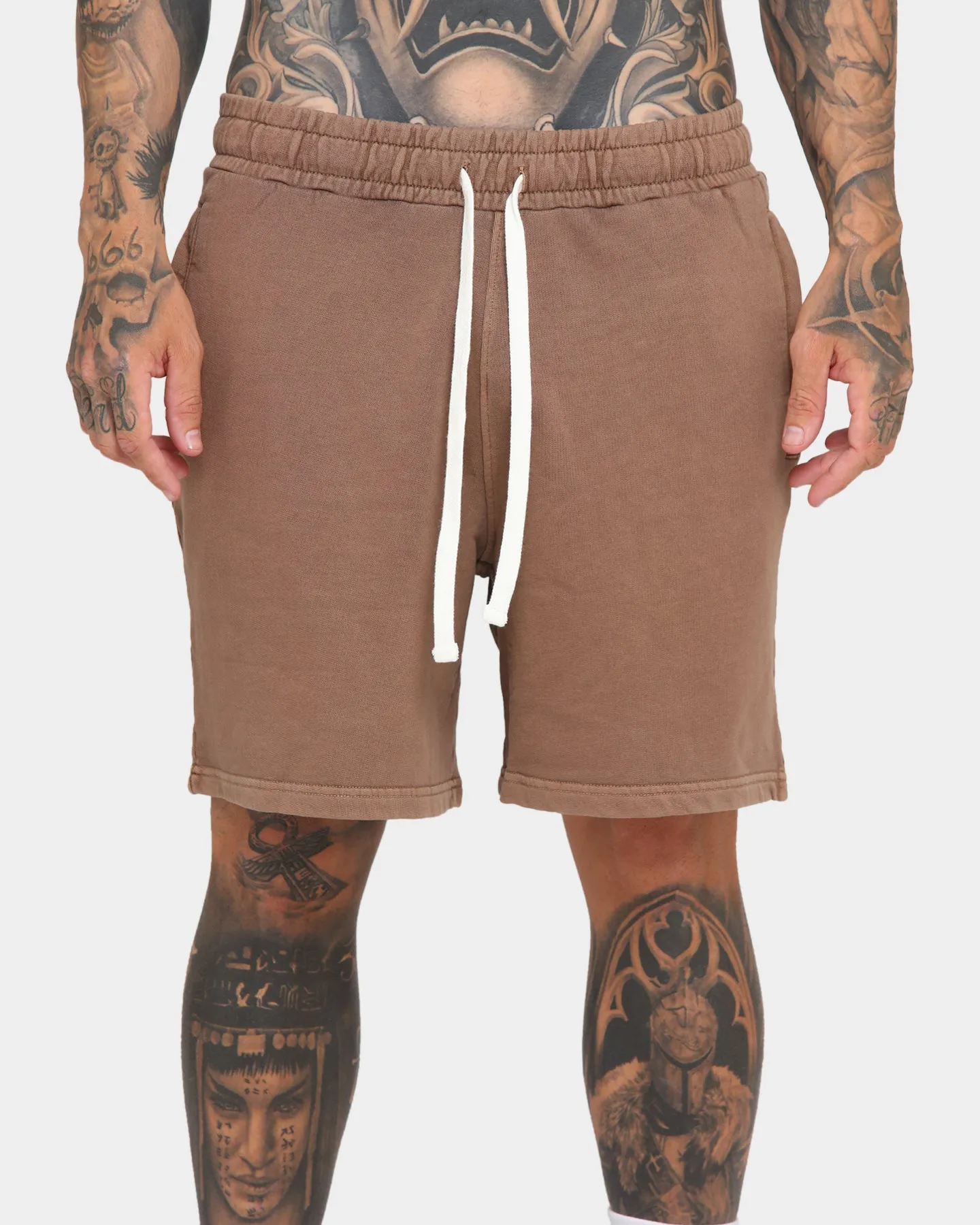 EN ES Cozy Premium Shorts Washed Brown