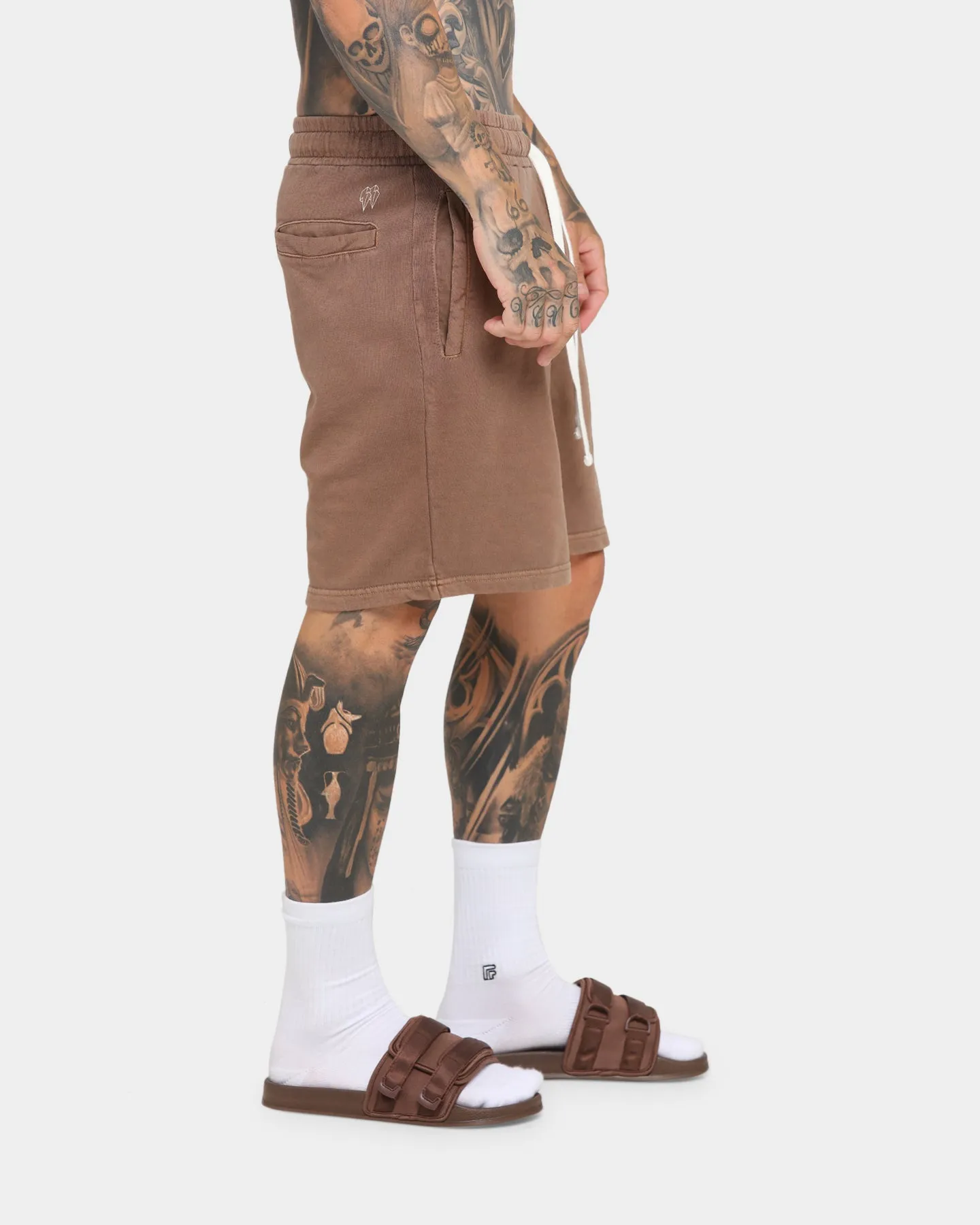EN ES Cozy Premium Shorts Washed Brown