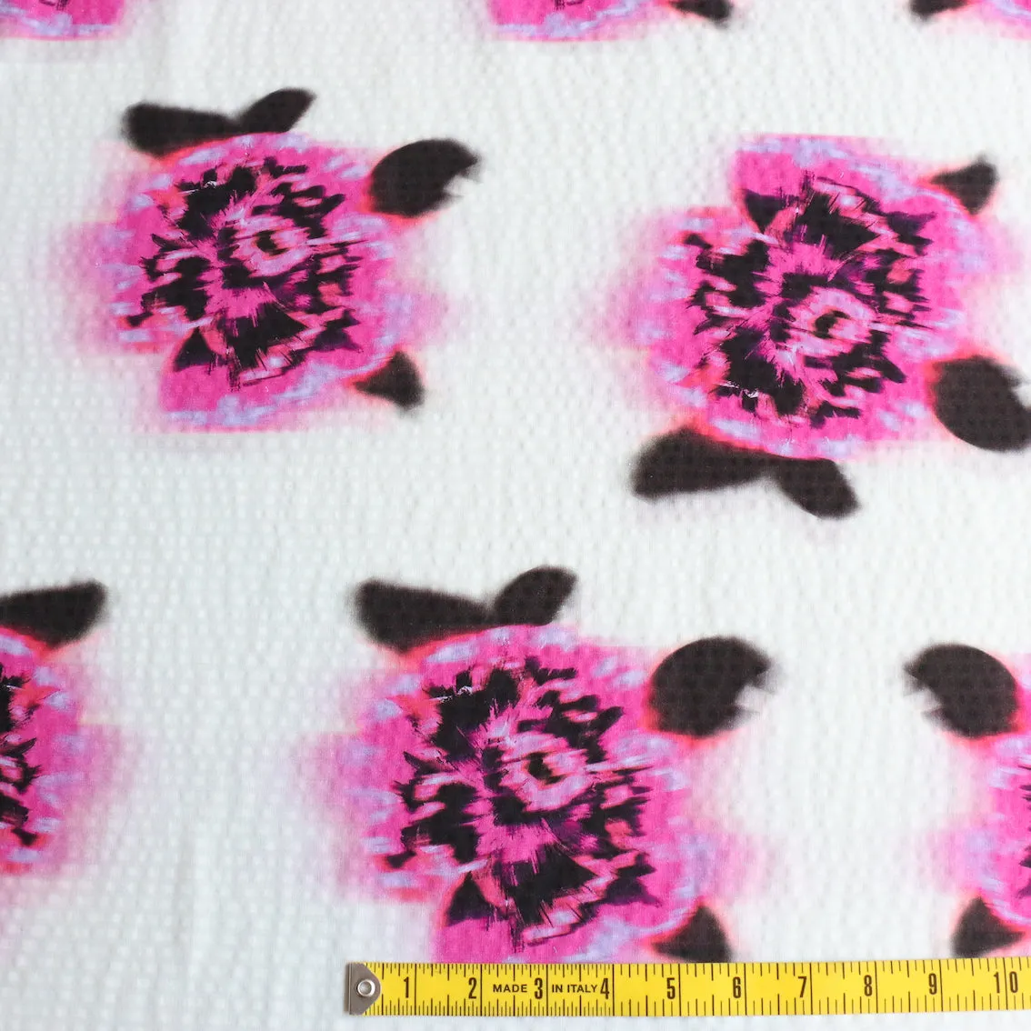 Fiori Nebbiosi Pink Seersucker Cotton