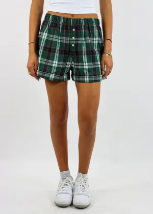 Free People Sunday Morning Boxer ★ Green Multi
