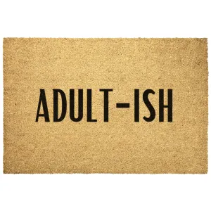 Funny Welcome Mat, Adult-ish Heavy Duty Coir Mat