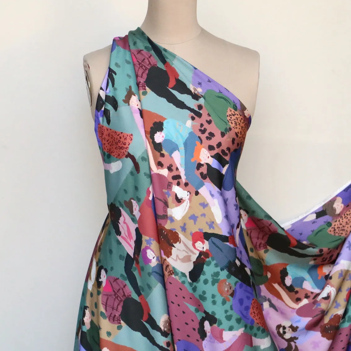 Girl Talk Viscose Twill Sateen