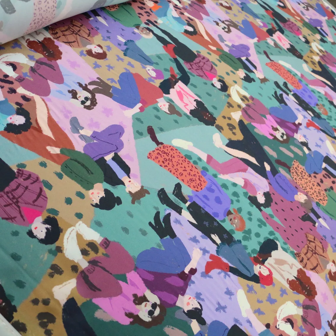 Girl Talk Viscose Twill Sateen