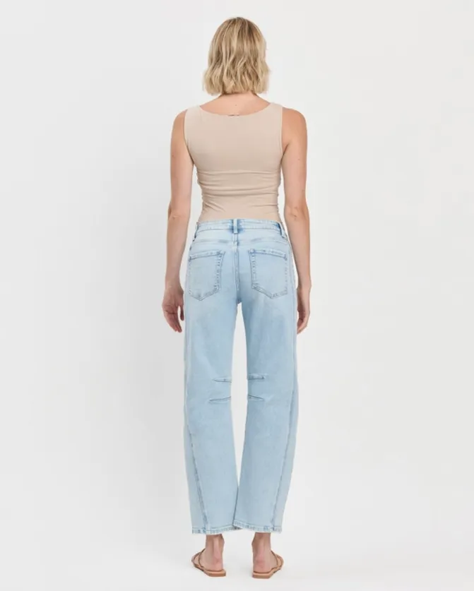 HIGH RISE BARREL JEAN