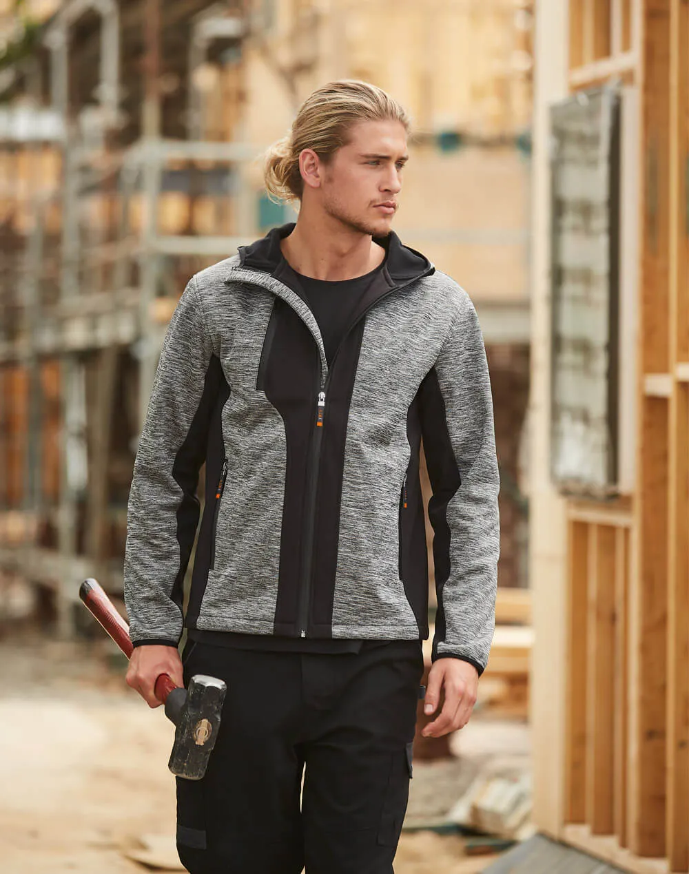 JK49 Laminated Functional Hoodie