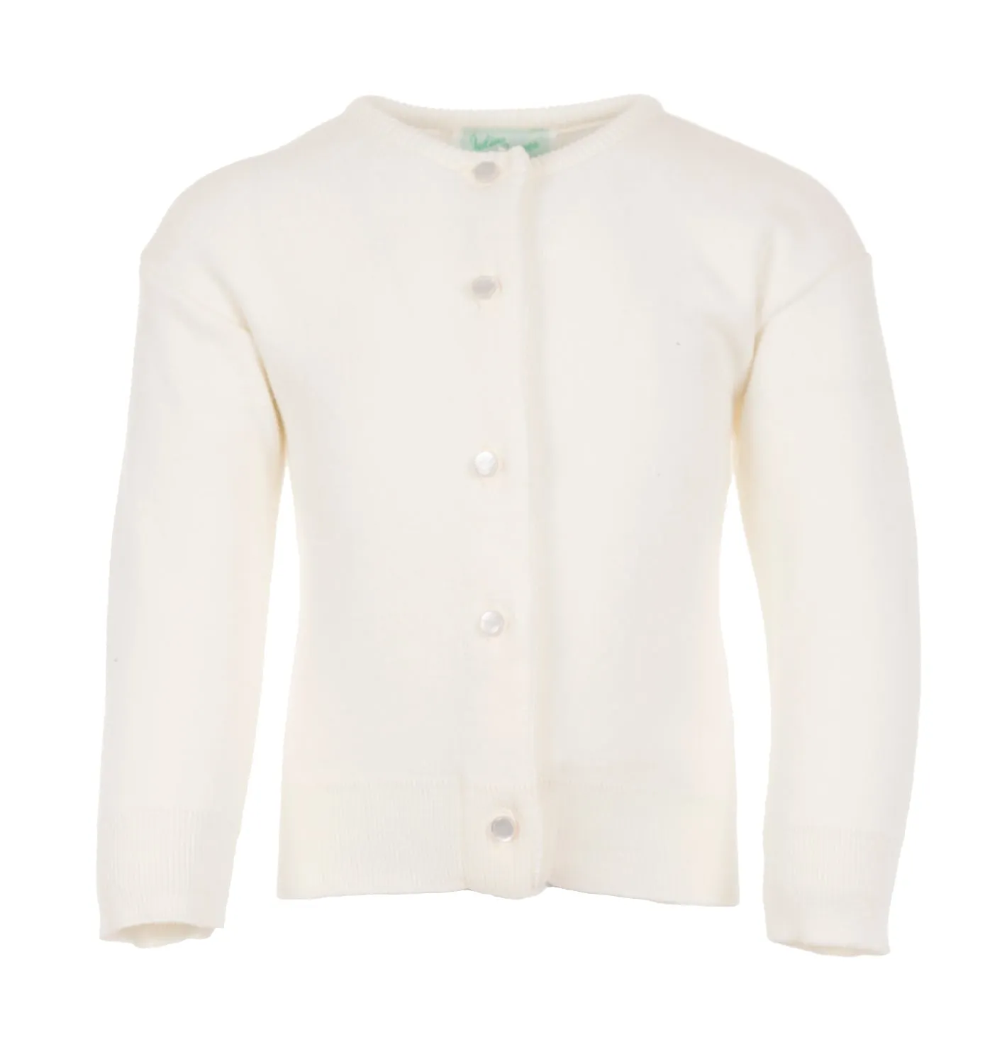 Julius Berger Cotton Cashmere Ivory Baby & Toddler Girl Cardigan