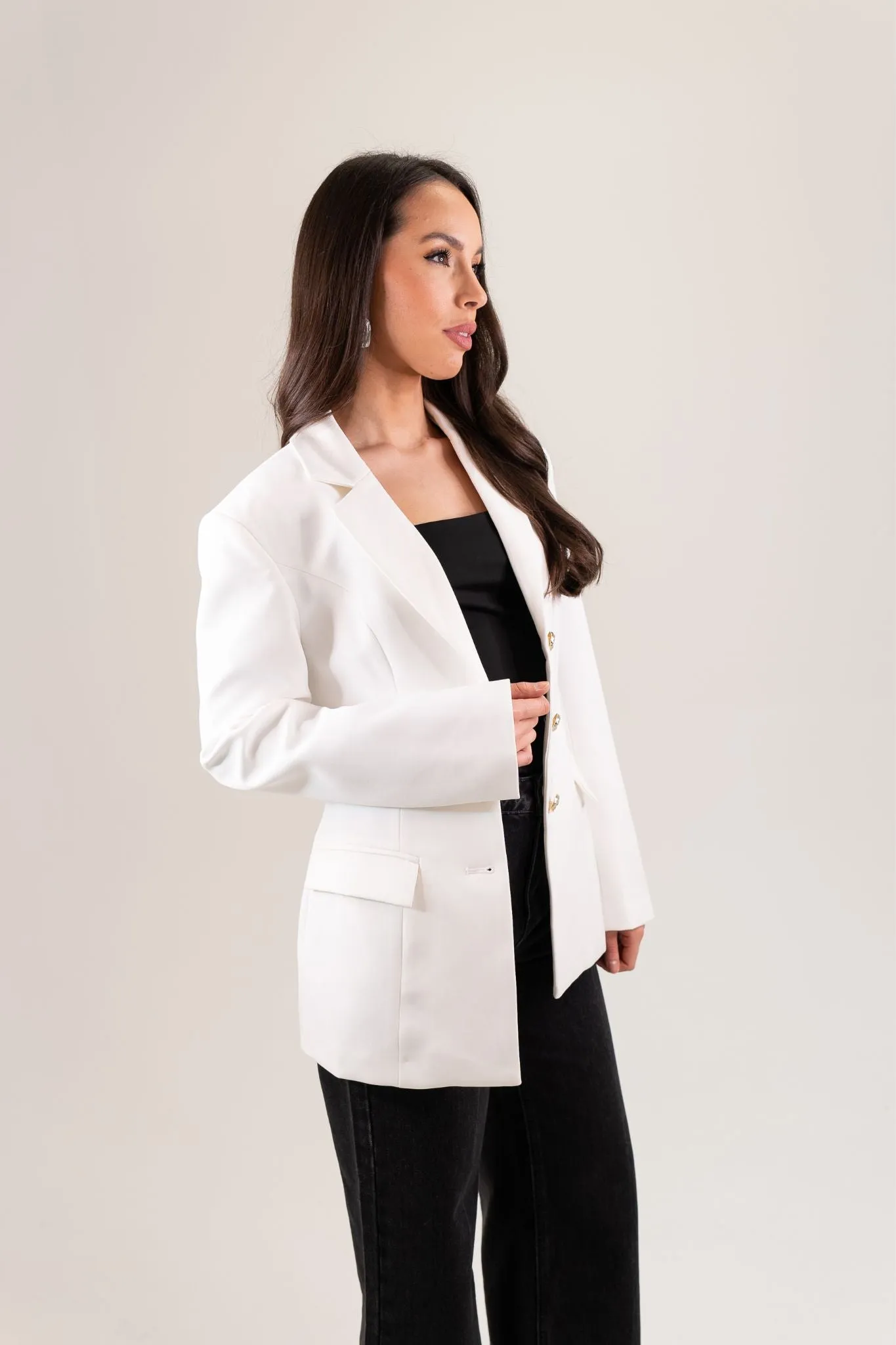 Kate Blazer In White