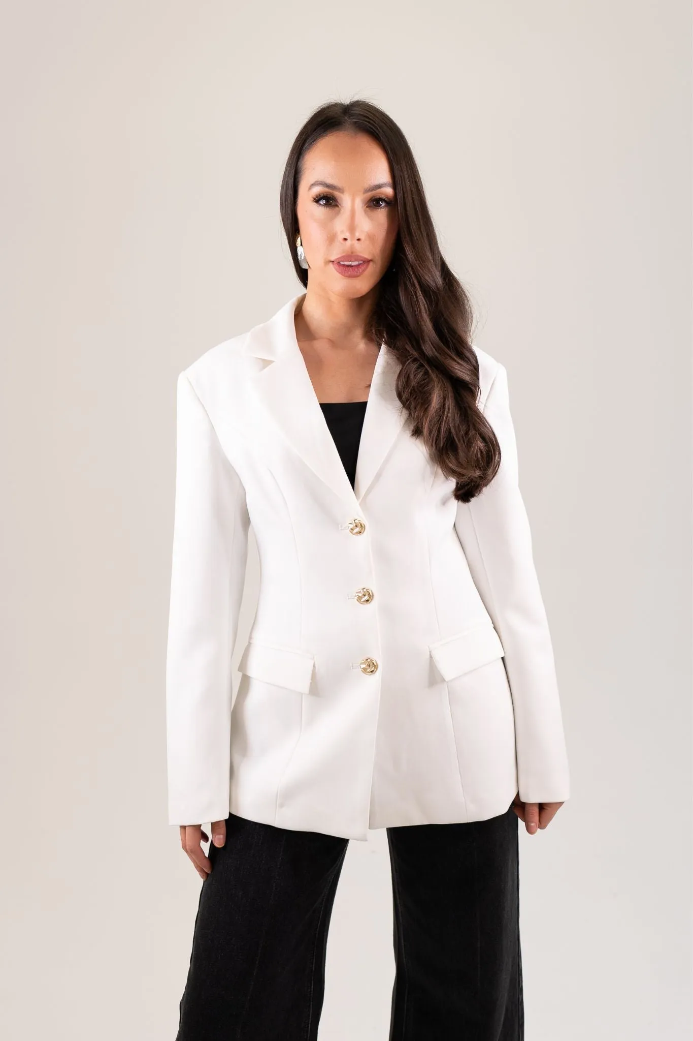 Kate Blazer In White