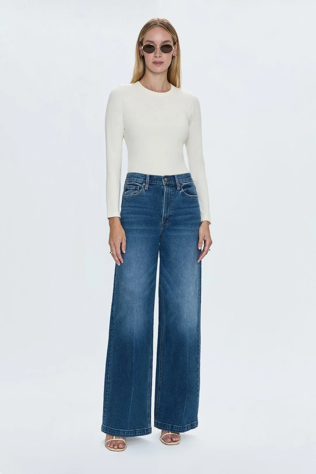 lana high rise wide leg - cider